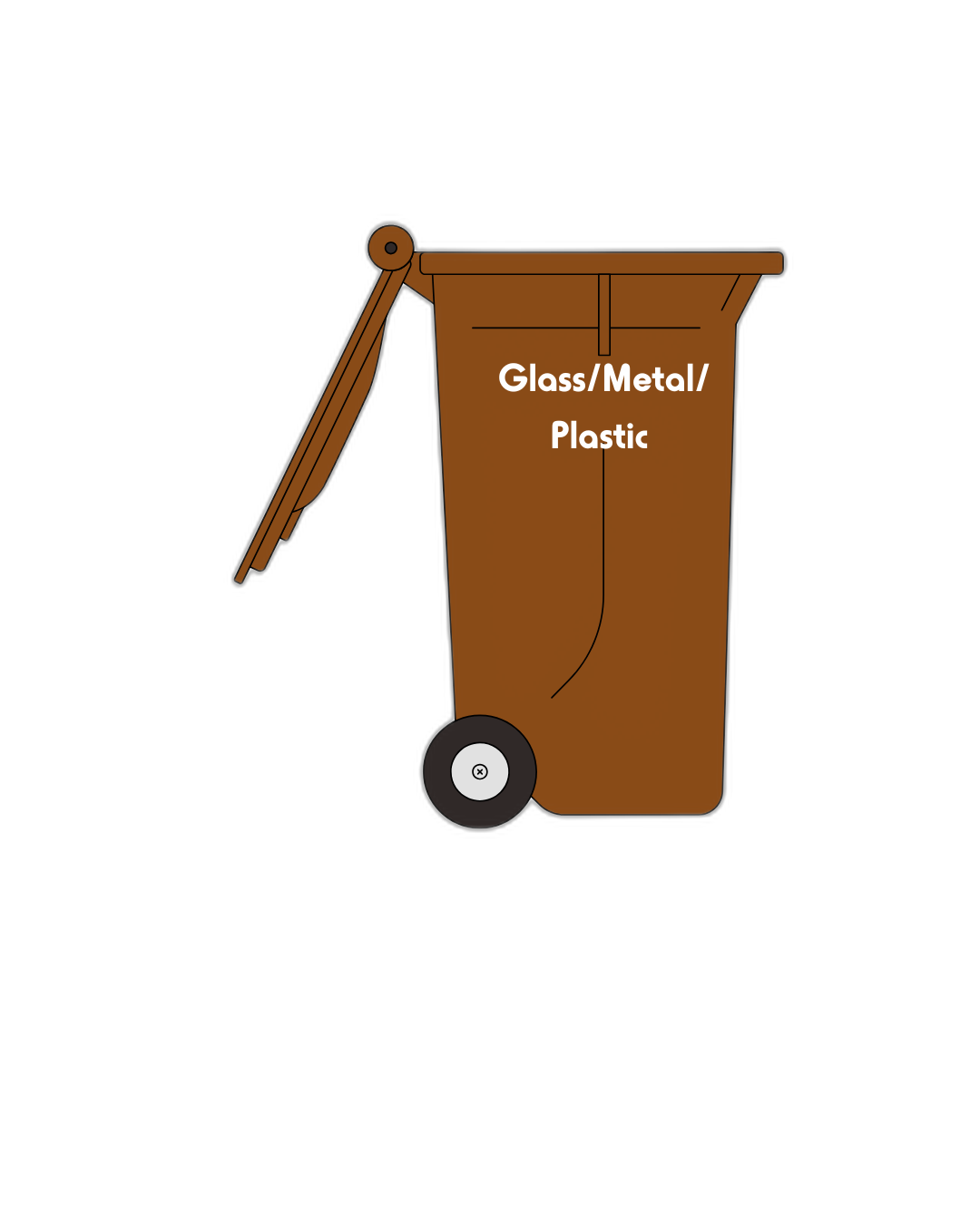 Recycling bin illustration